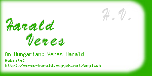 harald veres business card